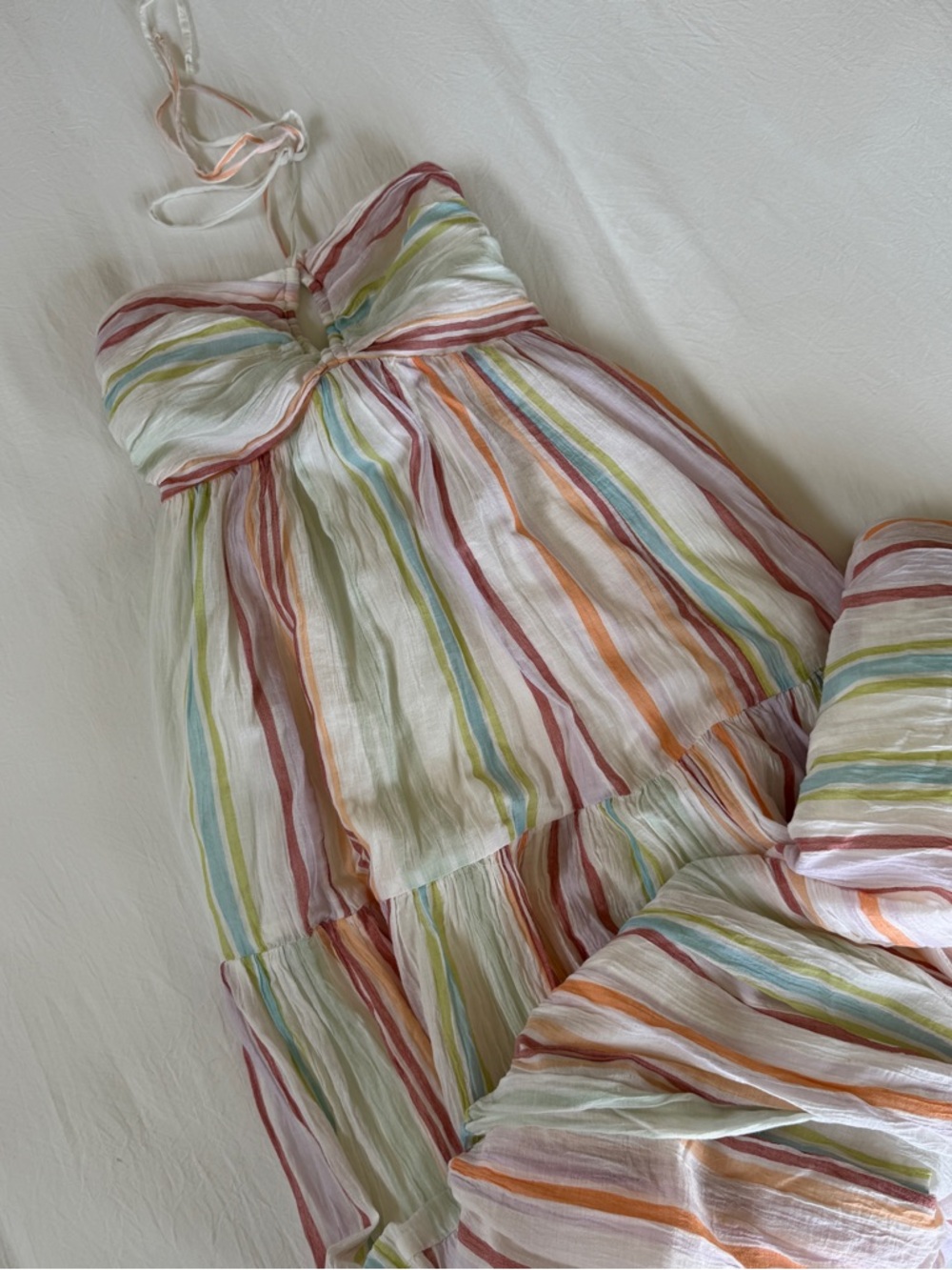 American Eagle Striped Lightweight Halter Dress